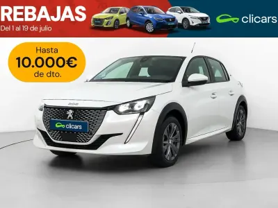 Usado Peugeot e-208 Allure 100 kW (136 CV) 2020 Blanco Utilitario