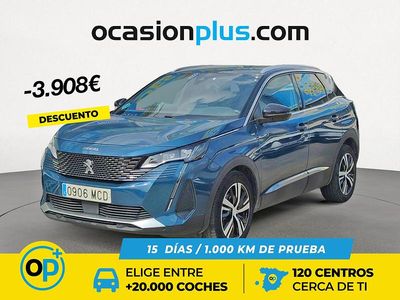 Azul Usado 2022 Peugeot 3008 GT SUV | 18.990 € (Un poco caro)