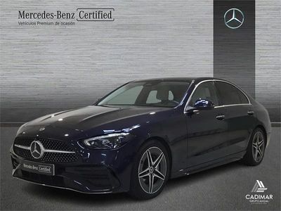 Azul Usado 2022 Mercedes C220 AMG line Berlina | 38.500 € (Precio justo)