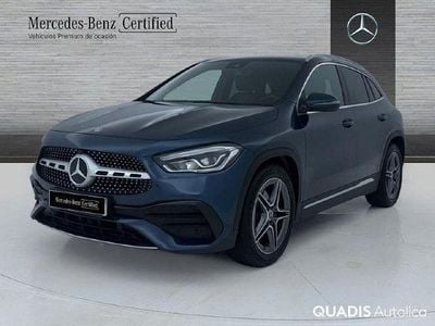 Usado Mercedes GLA180 AMG line 136 CV (100 kW) 2022 Azul denim SUV