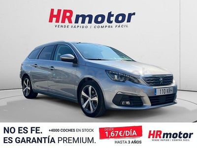 Usado Peugeot 308 SW Allure 130 CV (95 kW) 2018 Gris / plata Familiar