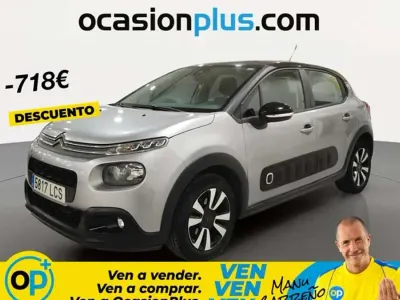Usado Citroën C3 Feel 82 CV (60 kW) 2019 Gris Utilitario