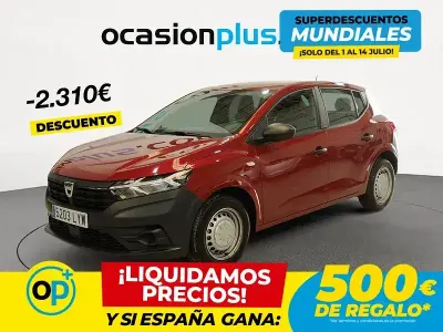 Usado Dacia Sandero Acces 67 CV (49 kW) 2022 Rojo Berlina
