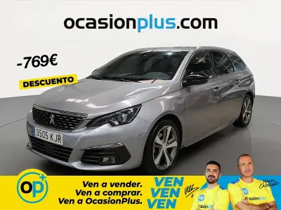 Usado Peugeot 308 GT-line 130 CV (95 kW) 2018 Gris Familiar