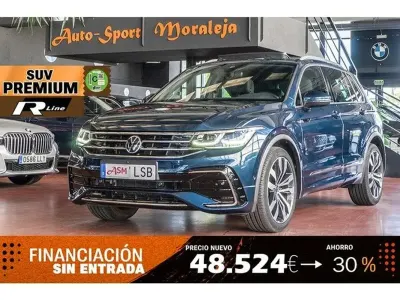 Usado VW Tiguan R-line 150 CV (110 kW) 2021 Azul SUV
