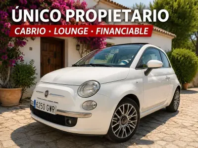 Usado Fiat 500C Lounge 69 CV (50 kW) 2010 Blanco Descapotable