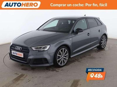 Usado Audi A3 116 CV (85 kW) 2018 Gris Berlina