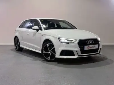 Usado Audi A3 Sportback S-Line 116 CV (85 kW) 2020 Blanco Utilitario
