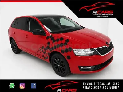 Usado Skoda Rapid Ambition 110 CV (80 kW) 2019 Rojo Utilitario