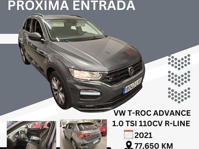 Gris Usado 2021 VW T-Roc Advance SUV | 19.500 € (Precio justo)