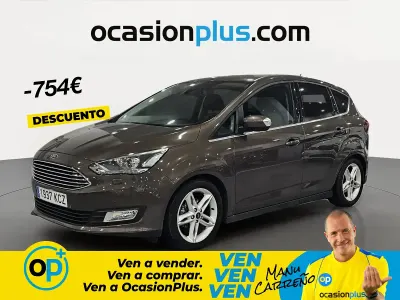 Usado Ford C-MAX Titanium 125 CV (91 kW) 2017 Marrón Monovolumen