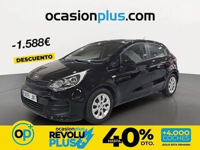 Usado Kia Rio 84 CV (61 kW) 2016 Negro Utilitario