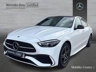 Blanco opalita metalizado Usado 2022 Mercedes C300 AMG line Berlina | 43.500 €