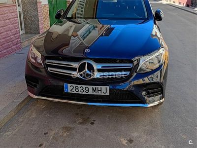 Usado Mercedes GLC250 AMG line 204 CV (150 kW) 2017 Azul SUV
