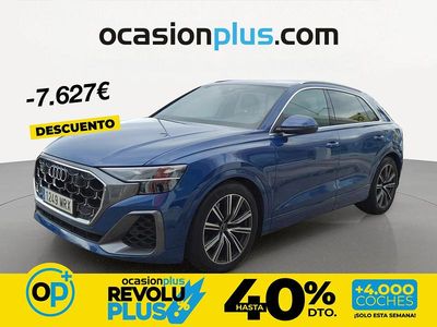 Usado Audi Q8 S-Line 340 CV (250 kW) 2024 Azul SUV