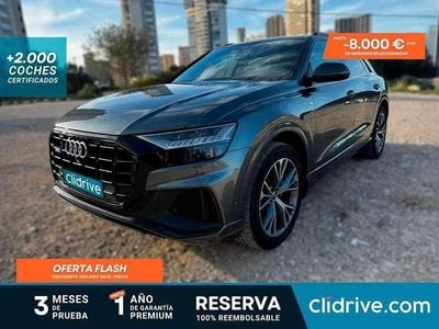Usado Audi Q8 S-Line 286 CV (210 kW) 2020 Gris SUV
