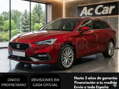 Usado Seat Leon XCELLENCE 150 CV (110 kW) 2022 Rojo Familiar
