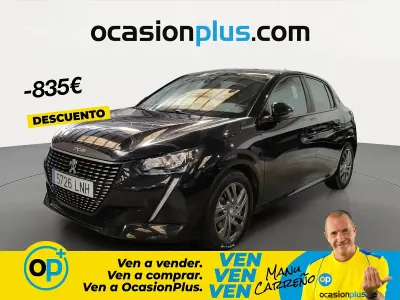 Usado Peugeot 208 Active 100 CV (73 kW) 2021 Negro Utilitario