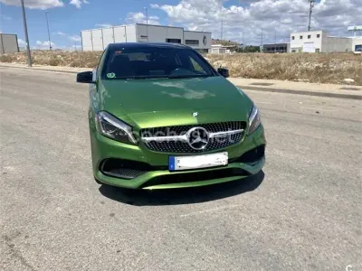 Usado Mercedes A200 AMG line 136 CV (100 kW) 2016 Verde Utilitario