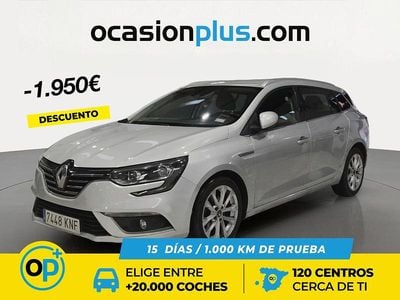 Usado Renault Mégane GrandTour Zen 130 CV (95 kW) 2018 Gris Familiar