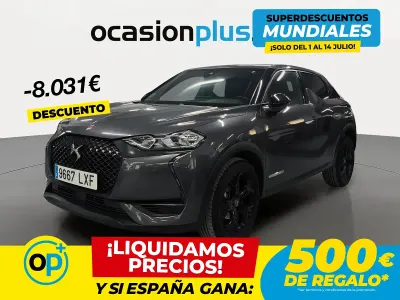 Usado DS Automobiles DS3 Crossback Performance 110 CV (80 kW) 2022 Gris SUV