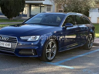 Usado Audi A4 S-Line 190 CV (139 kW) 2016 Azul Familiar