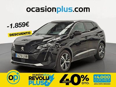 Usado Peugeot 3008 GT 130 CV (95 kW) 2021 Negro SUV