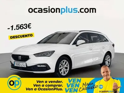 Usado Seat Leon ST Style 116 HP (85 kW) 2021 Branco Carrinha
