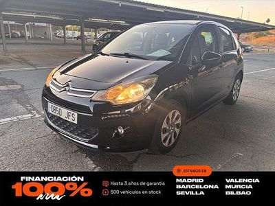 Usado Citroën C3 PureTech 68 CV (50 kW) 2015 Negro Utilitario