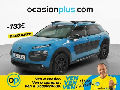 Usado Citroën C4 Cactus Feel 82 CV (60 kW) 2017 Azul Utilitario