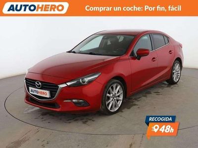 Rojo Usado 2017 Mazda 3 Luxury Berlina | 15.199 € (Precio justo)