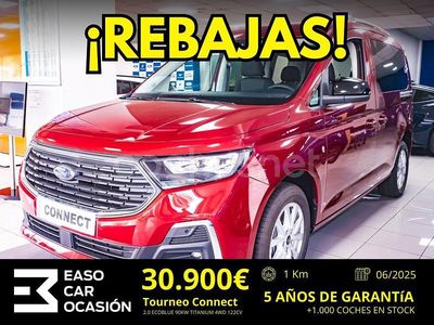 Rojo Nuevo 2025 Ford Tourneo Connect Titanium Monovolumen | 36.900 € (Precio justo)