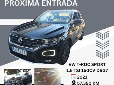 Negro Usado 2021 VW T-Roc Sport SUV | 21.500 € (Buen precio)