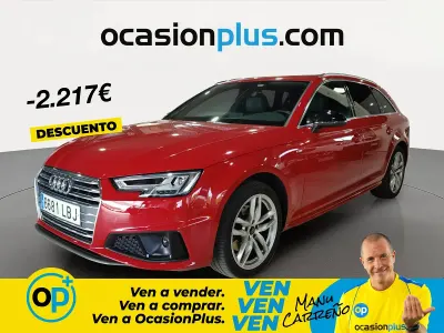 Usado Audi A4 S-Line 150 CV (110 kW) 2019 Rojo Familiar
