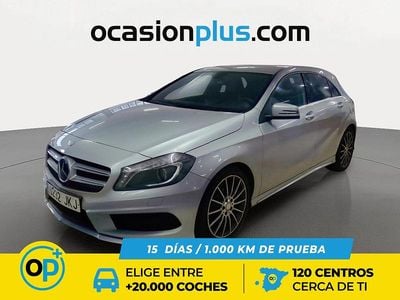 Usado Mercedes A200 AMG line 136 CV (100 kW) 2015 Gris plata Utilitario