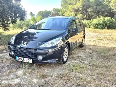 Usado Peugeot 307 110 CV (80 kW) 2007 Negro Familiar