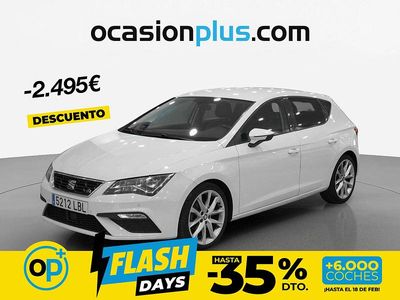 Usado Seat Leon FR 130 CV (95 kW) 2019 Blanco Berlina