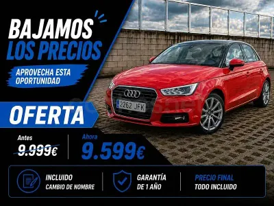 Brugt Audi A1 Sportback Attraction 116 HK (85 kW) 2015 Rød Hatchback
