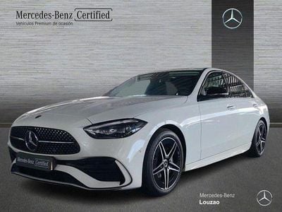 Blanco polar Usado 2023 Mercedes C220 AMG line | 43.600 € (Precio justo)