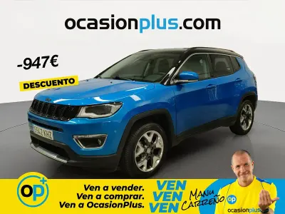 Usado Jeep Compass Limited 140 CV (102 kW) 2018 Azul SUV