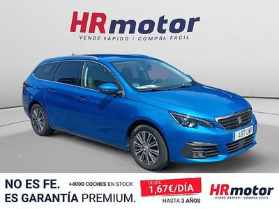 Usado Peugeot 308 SW Allure 131 CV (96 kW) 2021 Azul Familiar