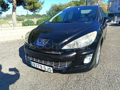 Usado Peugeot 308 SW Sport 110 CV (80 kW) 2009 Negro Familiar