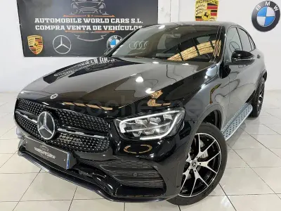 Usado Mercedes GLC300e 320 CV (235 kW) 2021 Negro Coupe