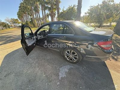 Usado Mercedes C180 156 CV (114 kW) 2009 Azul Berlina