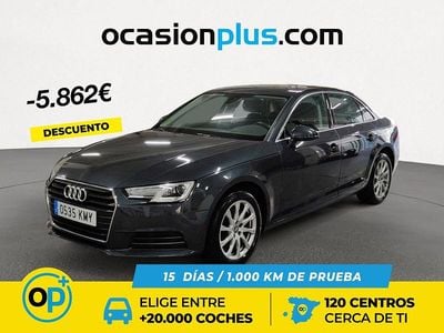 Usado Audi A4 Advanced 150 CV (110 kW) 2018 Gris / plata Berlina
