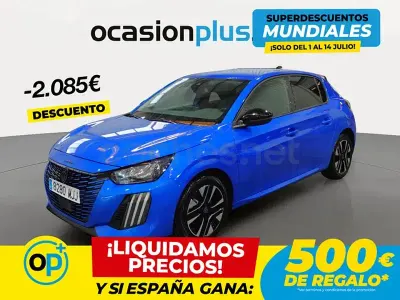 Usado Peugeot 208 Allure 100 CV (73 kW) 2023 Azul Utilitario