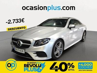 Usado Mercedes E220 AMG 194 CV (142 kW) 2017 Gris plata Coupe