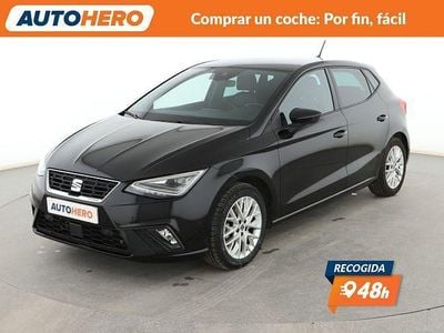 Usado Seat Ibiza FR 110 CV (80 kW) 2022 Negro Utilitario
