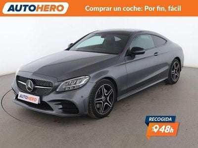 Gris Usado 2021 Mercedes C220 AMG line Coupe | 34.999 € (Super precio)