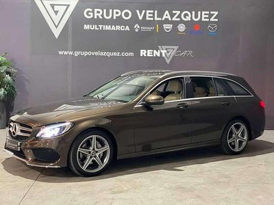 Usado Mercedes C220 Elegance 170 CV (125 kW) 2018 Marrón Familiar